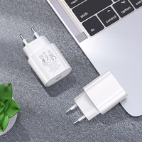 Lādētājs Hoco N22 25W USB-C + USB-C uz USB-C kabelis 1.0m, balts