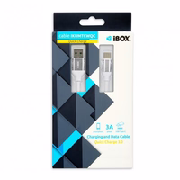 iBox IKUMTCWQC USB cable USB 2.0 1.5 m USB A USB C balts
