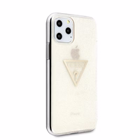 Guess GUHCN58SGTLGO iPhone 11 Pro zelta/ciets apvalks Glitter Triangle
