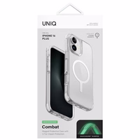 Uniq Combat iPhone 16 Pro 6.3" Magnētiskais uzlādes viedtālruņa apvalks balts/spīdīgs balts