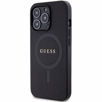 Guess GUHMP13XPSAHMCK iPhone 13 Pro Max 6.7" melns/melns hardcase Saffiano MagSafe