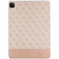 Guess 4G Stripe Allover apvalks iPad Pro 12.9" - rozā