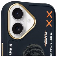 Nimmy Cool&Cute 2.0 Pērtiķa viedtālruņa apvalks iPhone 16 - melns