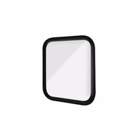 PanzerGlass Izliekts antibakteriāls rūdītais stikls Apple Watch 7 - 41mm - melns