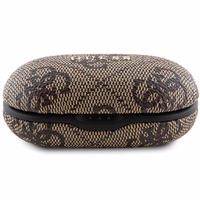 TWS Guess 4G Metal Bluetooth austiņas ar ENC uzlādes staciju - brūnas