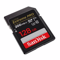 Atmiņas karte SanDisk Extreme Pro SDXC 128GB 200/90 MB/s UHS-I U3 (SDSDXXD-128G-GN4IN)