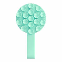 Silikona piesūcošs telefona turētājs magnētisks ar gredzenu MSH9 piparmētru