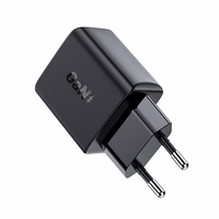 Acefast GaN USB Type-C 30W lādētājs, PD, QC 3.0, AFC, FCP, melns (A21 black)