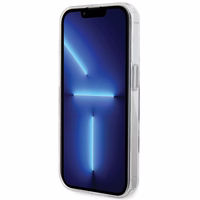 Karl Lagerfeld KLHMP15XHMRSKCH viedtālruņa apvalks iPhone 15 Pro Max 6.7" baltas krāsas ciets riņķa statīvs Karl&Choupette MagSafe