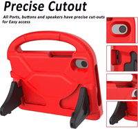 Korpuss triecienizturīgs bērniem Samsung X200/X205 Tab A8 10.5 2021 sarkans