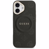 Guess Peony Hot Stamp MagSafe viedtālruņa apvalks iPhone 17 - melns
