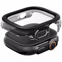 Uniq Voute aizsargstikla viedtālruņa apvalks Apple Watch Ultra 49 mm - melns