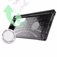 Hibrīdais bruņu apvalks Samsung Galaxy S25 Edge - melns