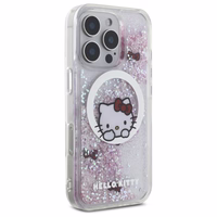 Hello Kitty Šķidrais Spīdums Sweet Kitty Bows Magnētiskais Viedtālruņa apvalks iPhone 16 Pro Max - Balts