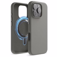 Maciņš "TM MagSafe Silicone" iPhone 16 / Akmens pelēks /