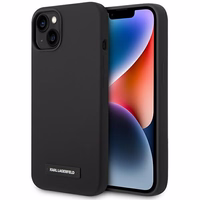 Karl Lagerfeld KLHMP14MSLMP1K iPhone 14 Plus 6.7 "cietais apvalks melns / melns Silikona Plāksnīte Magsafe