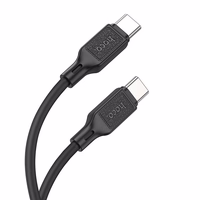 Kabelis USB-C uz USB-C Hoco 3A 60W 1 m X90 melns