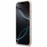 Guess 4G Strass Logo & Big Strap Metal Buttons Magnētiskais viedtālruņa apvalks iPhone Air - rozā