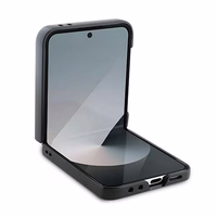 DKNY Viedtālruņa apvalks Samsung Galaxy Z Flip6 ar atkārtojošu Stack Logo dizainu – melns