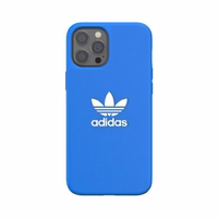 Adidas OR veidots apvalks Basic iPhone 12 Pro Max - zila un balta
