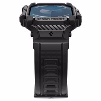 Spigen Rugged Armor apvalks Apple Watch 10 46mm pulkstenim - melns