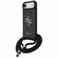 Guess 4G Big Logo Cord Stap soma pāri plecam viedtālrunim iPhone Air - melns