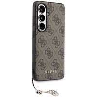 Guess maciņš 4G Classic Logo Charm MagSafe for Samsung Galaxy S26 brūns