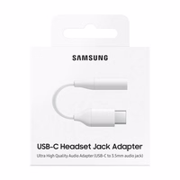 Samsung Headphone Adapteris 3.5mm Mini Jack (Female) - USB Type C (Male) balts (EE-UC10JUWEGWW)