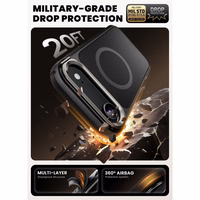 Supcase IBLSN Ares Flip Mag magnētiskais viedtālruņa apvalks MagSafe iPhone 17 Air - melns