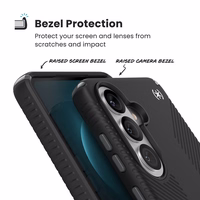 Speck Presidio2 Grip Magnet - Samsung Galaxy S26+ MagSafe maciņš (melns/Slate pelēks/balts)