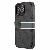 Guess GUBKP13X4GDGR iPhone 13 Pro Max 6,7" pelēks/grey book 4G Stripe