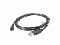Lanberg CA-USBM-10CC-0010-BK USB cable USB 2.0 1 m Micro-USB B USB A melns