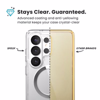 Speck Presidio Perfect-Clear Magnet - Samsung Galaxy S26 Ultra MagSafe maciņš (Clear/Clear/sudrabs)