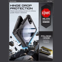 Supcase Unicorn Beetle Pro viedtālruņa apvalks Samsung Galaxy Z Flip 7 - melns