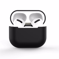 AirPods vāciņš silikona mīksts ausu vāciņš melns (C)