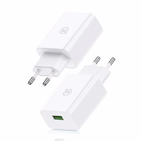 USAMS Tīkla lādētājs 18W + kabelis Lightning/ USB-A Fast Charging balts series SC SCXLTZ03