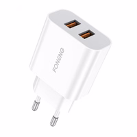 Ātrais lādētājs Foneng 2x USB EU45 12W + USB Micro kabelis