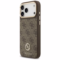 Guess 4G Strass Logo magnētiskais viedtālruņa apvalks iPhone 17 Pro Max - brūns