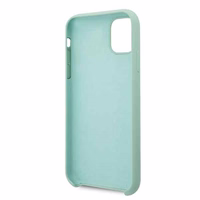 Guess GUHCN58LSLMGG iPhone 11 Pro zaļš cietais apvalks Silikona Vintage Gold Logo