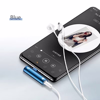 USAMS Adapteris AU07 2w1 USB-C zils/blue USB-C + 3,5mm SJ277TC02 (US-SJ277)