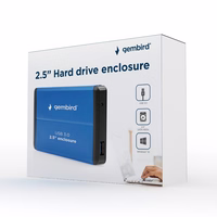 Gembird EE2-U3S-2-B storage drive enclosure 2.5" USB 3.0 HDD enclosure zils