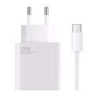 Xiaomi BHR9462EU 120W 6A USB-A sienas lādētājs ar USB-C kabeli - Balts