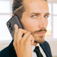 Thunder viedtālruņa apvalks Xiaomi Poco M4 5G silikona bruņu apvalks melns