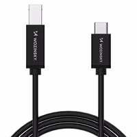 Wozinsky WKDDY2S USB-B - USB-C kabelis 2m - melns