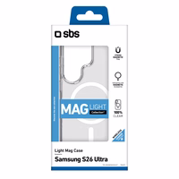 SBS Maciņš Light Mag Protective Maciņš for Samsung Galaxy S26 Ultra saderīgs ar MagSafe - caurspīdīgs