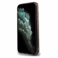 Karl Lagerfeld Liquid Glitter Choupette viedtālruņa apvalks iPhone 11 / Xr - caurspīdīgs