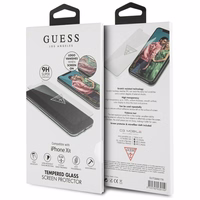 Guess Neredzamais Logotips Rūdītais stikls iPhone Xr