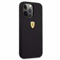 Ferrari FESSIHCP13XBK iPhone 13 Pro Max 6.7" melns/melns cietais viedtālruņa apvalks silikona