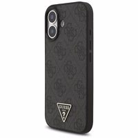 Guess 4G Siksniņa Triangle Logo MagSafe maciņš for iPhone 17 - melns
