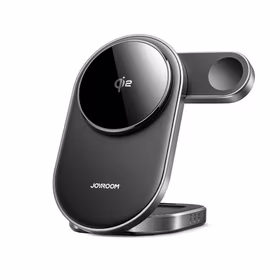 Joyroom JR-W17 Qi 3 vienā bezvadu indukcijas lādētājs - melns
